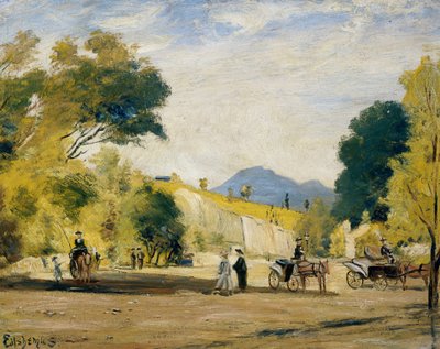 Cabs for Hire by Louis Michel Eilshemius